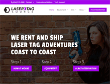 Tablet Screenshot of lasertagsource.com